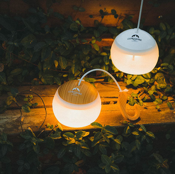 CampLume Minimalistische LED Campinglampe | USB Aufladbar | Tragbar & Hängbar | 3/4 Helligkeitsstufen | Outdoor Licht