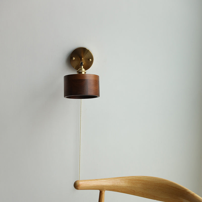 Aurano Wood & Copper Wandleuchte | Skandinavisches Design | Minimalistisch & Vielseitig