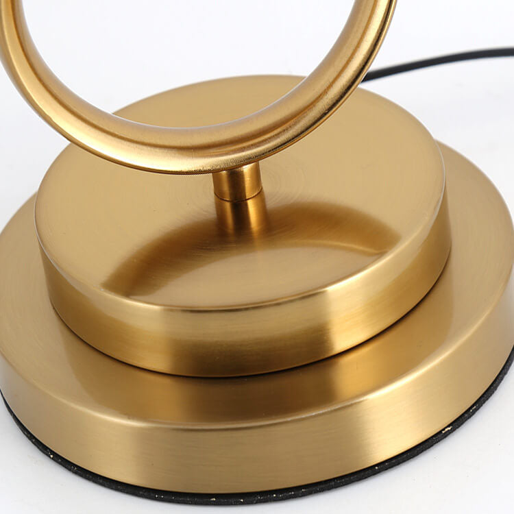 LuxeKnot Tischlampe | Modern Light Luxury | Stoffknotenring Design | 1-flammig