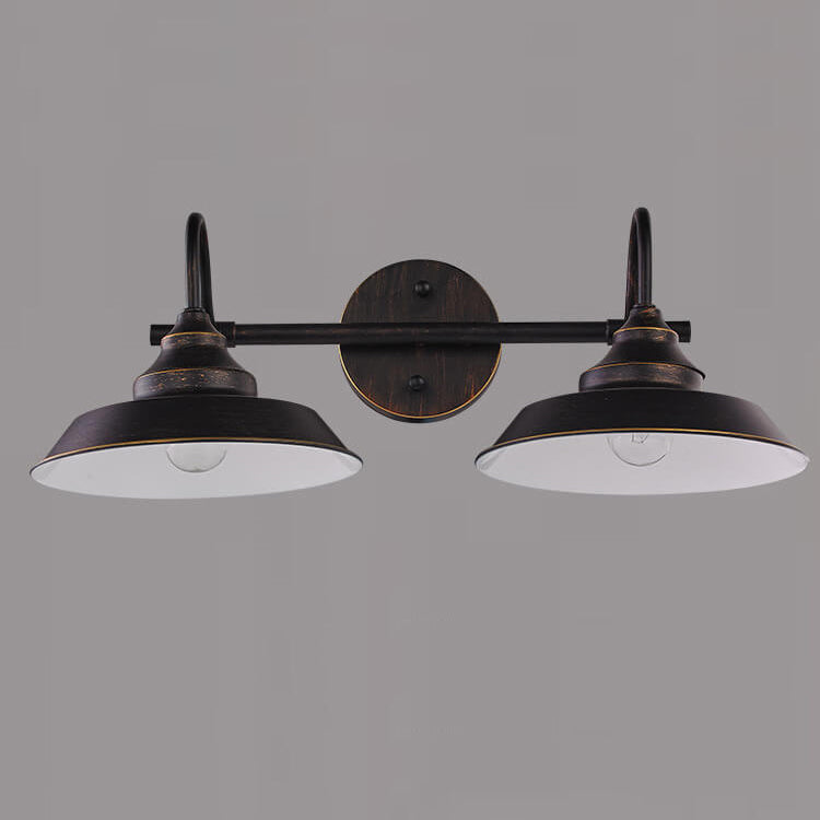 RusticaLuxe Industrielle Vintage Wandleuchte | Eisen-Design | 1/2-flammig | Rustikales Ambiente