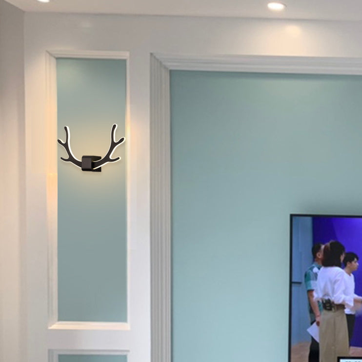 LumiAntler LED Wandleuchte | Nordisches Geweihdesign | Modernes Acryl | Warmes & Kaltes Licht | Kreative Wandlampe