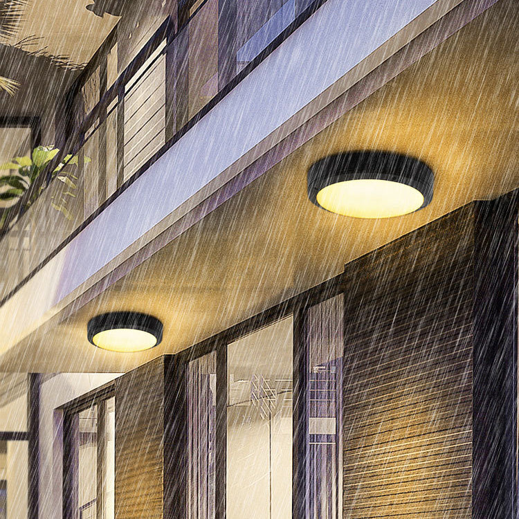 LunaShield Outdoor LED-Deckenleuchte | Wasserdicht | Aluminium | Rund & Achteckig | 3 Farbmodi