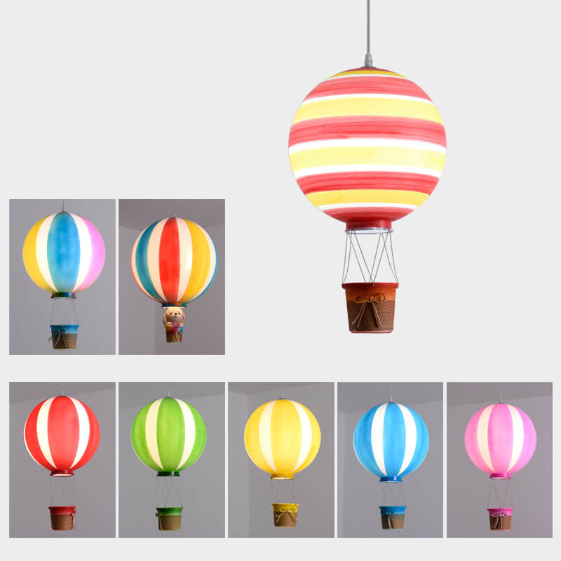 SkyaGlow Heißluftballon Hängeleuchte | Kreatives Skandinavisches Design | LED Pendelleuchte | Deko für Zuhause