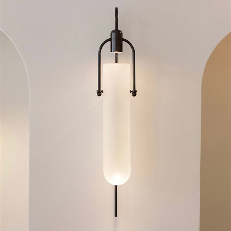 CylindraLux Wandleuchte | Modernes Mid-Century Design | Zylinderform | 1-Licht | Stilvoll für Flur