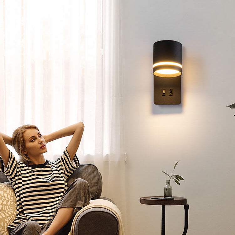 LumoSquare Nordic Minimalist LED Wandleuchte | Rotierbarer Wandstrahler | Leselicht & Dekor