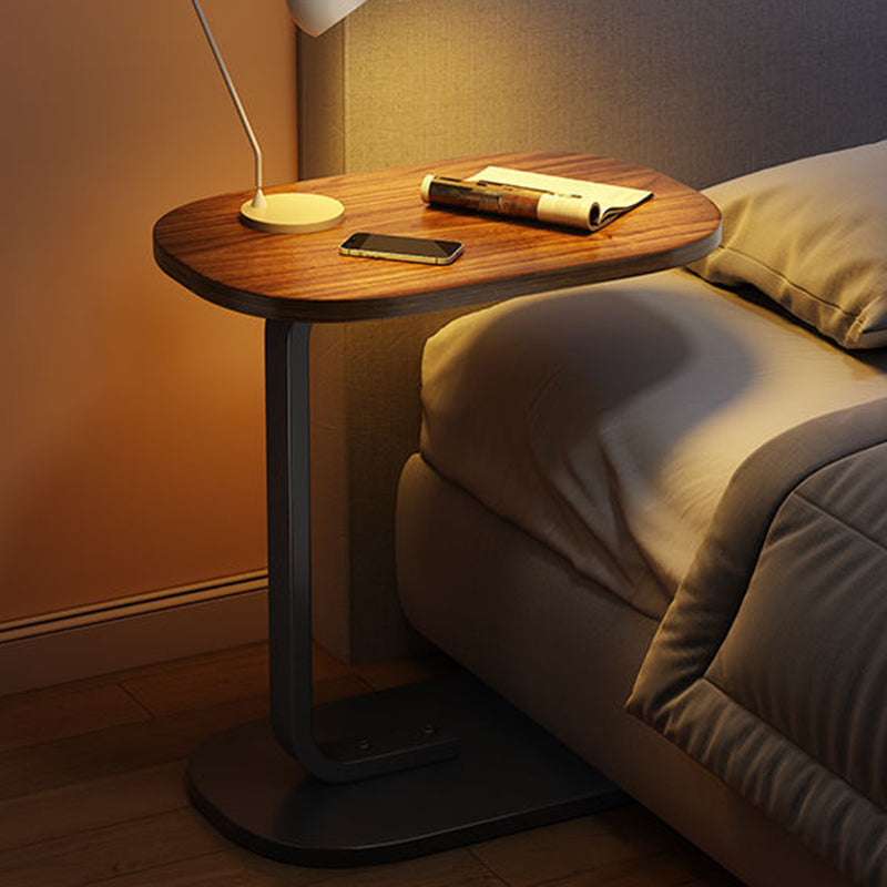 RusticoC Vintage C-Beistelltisch | Holzoptik | C-Form Design | Platzsparend | Perfekt für Wohnzimmer & Schlafzimmer