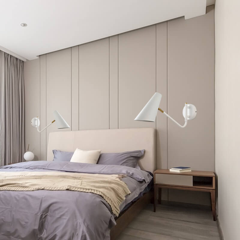 LioraFlex Drehbare Wandlampe | Nordic Design | Minimalistisch | Schwarz, Weiß oder Gold | Wandleuchte für Zuhause