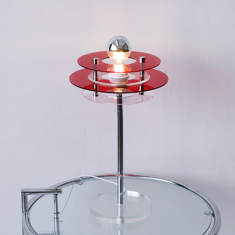 AstroVibe Moderne Acryl Tischlampe | Space-Saucer Design | Einzigartig | Stimmungsvolles Licht | Deko für Zuhause
