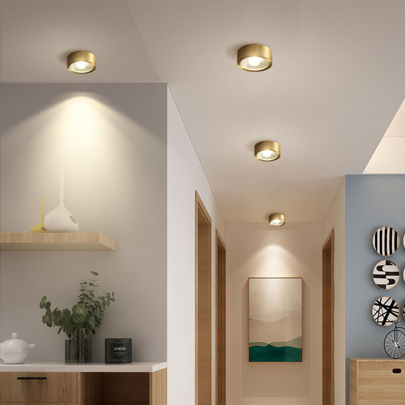 LumoLux Ultra-thin LED Deckenleuchte | Kupfer | Modernes Design | Dimmbare Deckenlampe | Energieeffizient | Stimmungslicht