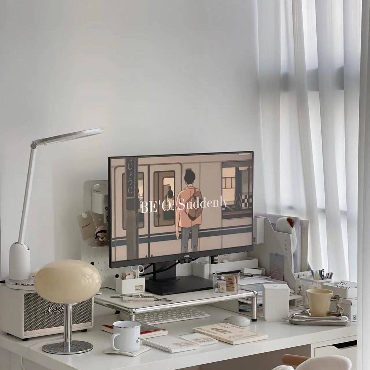 ShiningSphere Nordic Tischlampe | Vintage Design | Rundes Glas | Stimmungslicht | 1-flammig | Deko für Zuhause