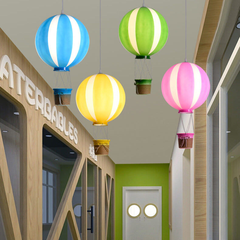 SkyaGlow Heißluftballon Hängeleuchte | Kreatives Skandinavisches Design | LED Pendelleuchte | Deko für Zuhause