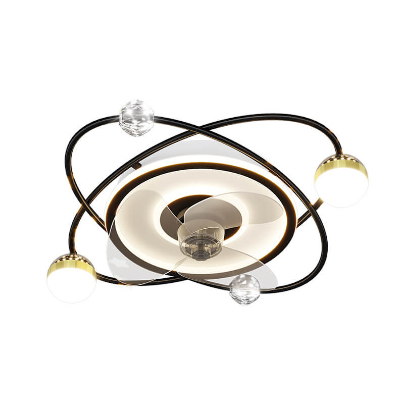 Aetheris Starflow LED Deckenventilator | Sterneffekt | Unsichtbares Lüfterdesign | Modern & Dimmbar