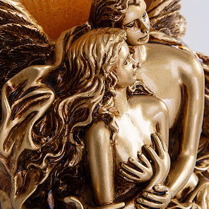 AngeloEmbrace Wandlampe | Retro Engel-Design | Harz-Wandleuchte | 1-Licht Beleuchtung für stilvolle Räume