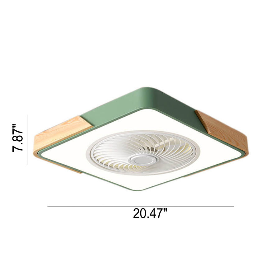 LuxiGlow Nordic Design LED Deckenventilator | Infinitely Dimmable | Remote Control | App Steuerung | Modernes, stilvolles Licht für Ihr Zuhause