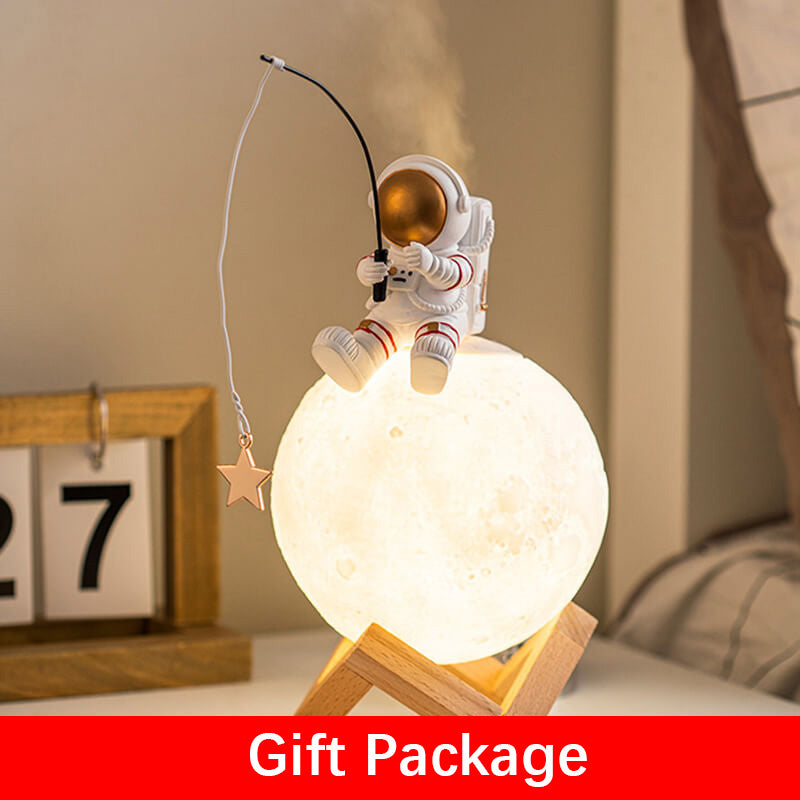 AstroMist Luftbefeuchter & Nachtlampe | Astronaut Design | LED Licht & Raumklima-Optimierung