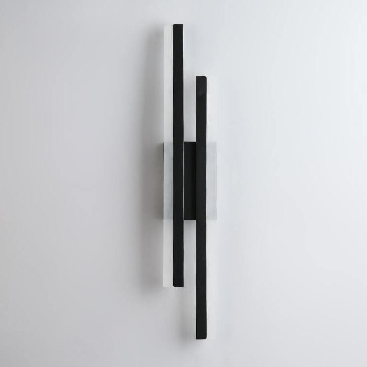 LuxLine Moderne LED Wandlampe | Minimalistisches Design | Eisen & Acryl | Dimmbares Licht