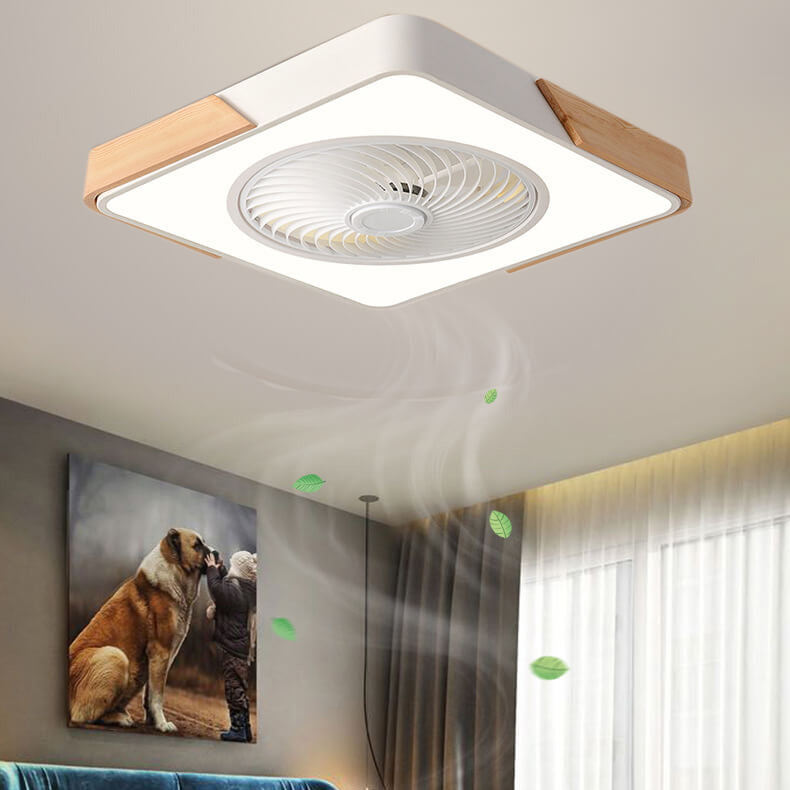 LuxiGlow Nordic Design LED Deckenventilator | Infinitely Dimmable | Remote Control | App Steuerung | Modernes, stilvolles Licht für Ihr Zuhause