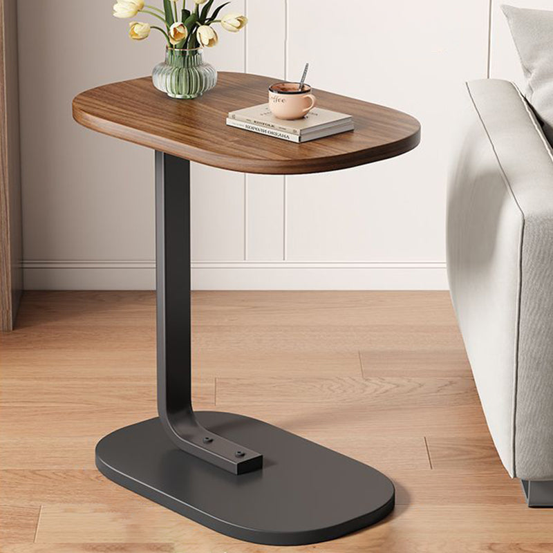 RusticoC Vintage C-Beistelltisch | Holzoptik | C-Form Design | Platzsparend | Perfekt für Wohnzimmer & Schlafzimmer