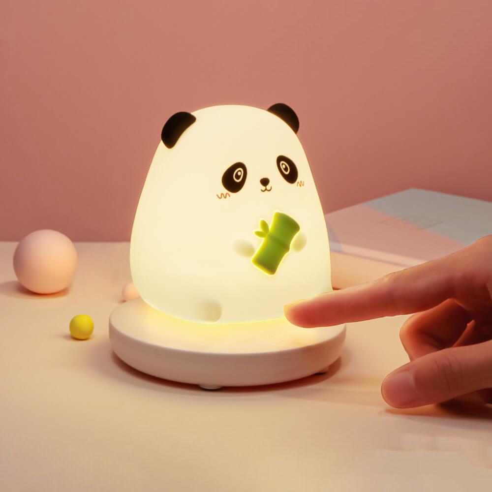 Luminio PalsTier Nachtlicht | Kreatives Silikondesign | Wiederaufladbar via USB | Deko-Tischlampe für Kinder