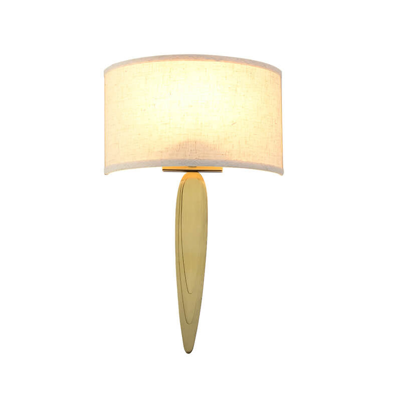 Eleganta Lux LED Wandleuchte | Minimalistisches Design | Stoffschirm & Edelstahl | Modern & Elegant