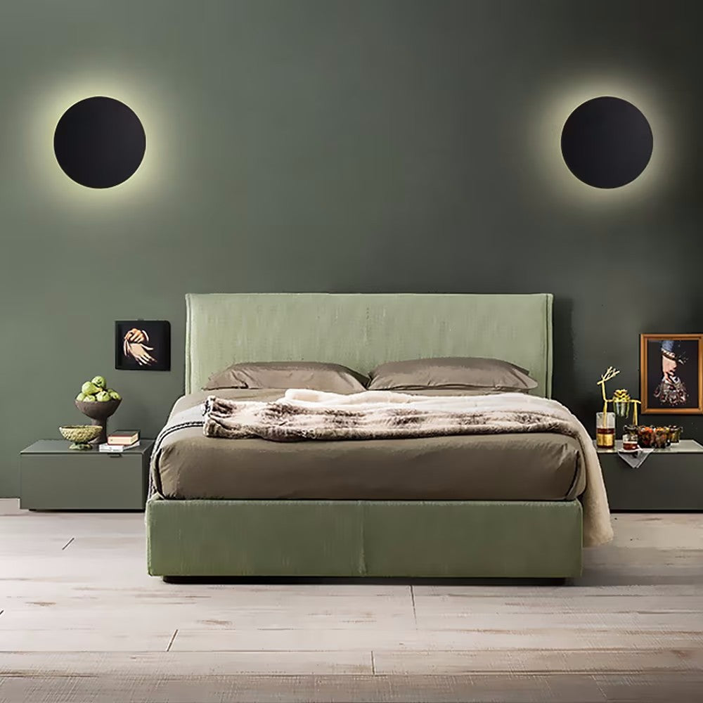 GlowOrb Minimalistische Runde LED Wandleuchte | Farbvielfalt | Dimmbares Licht