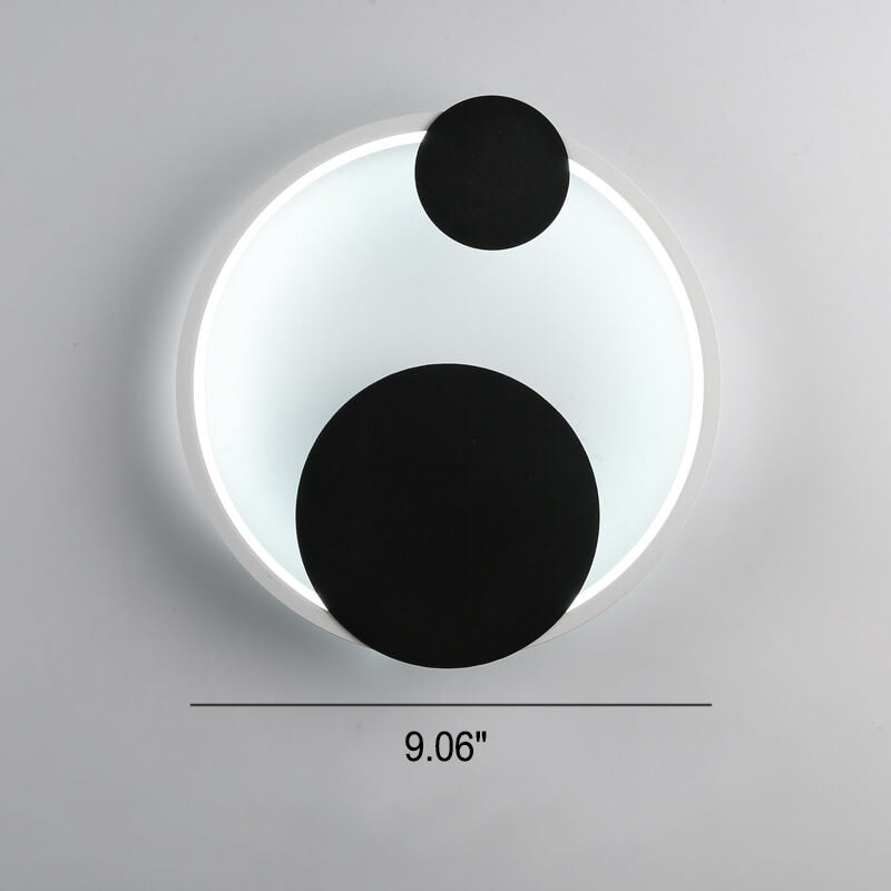 Arctuvo LED Wandleuchte | Modernes Oval- & Ringdesign | Minimalistische Wandlampe | Dimmbar