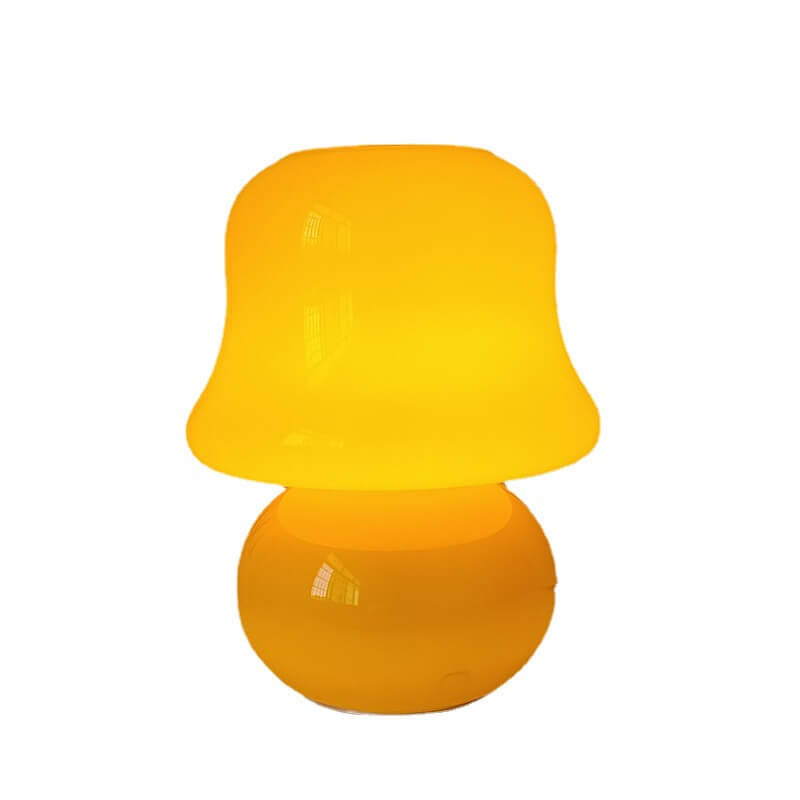 MushLume Glas Tischlampe | Französisches Design | Handgefertigt | Pilzform | Deko & Beleuchtung