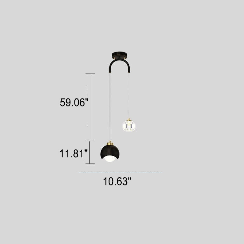 AstraLux Island LED Pendelleuchte | Modern | Luxus Design | Eisen und Messing | Deko für Zuhause