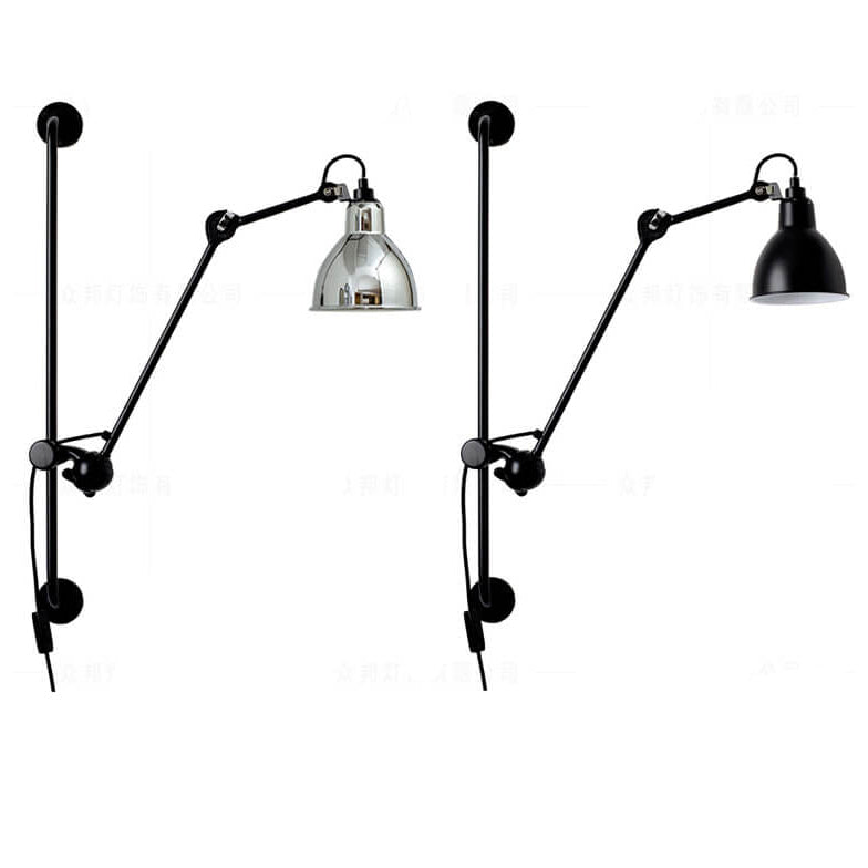 Brayden Industrial Vintage Eisen Wandlampe mit Schwenkarm | 1-Licht | Retro Design | Flexibel | Stimmungslicht für Zuhause