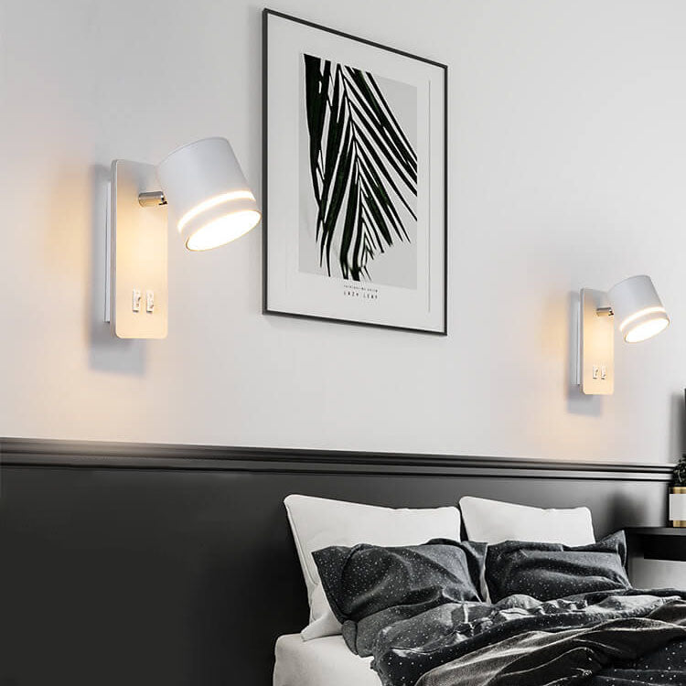 LumoSquare Nordic Minimalist LED Wandleuchte | Rotierbarer Wandstrahler | Leselicht & Dekor