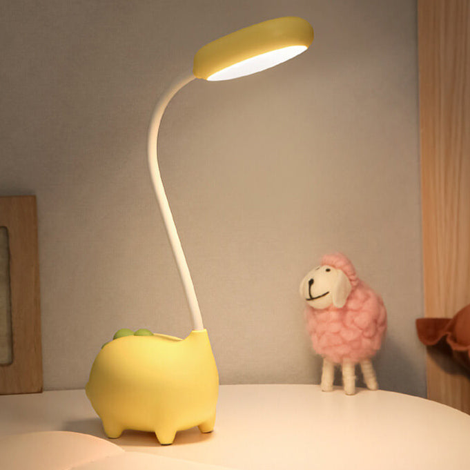 DinoGlow Kinder LED-Schreibtischlampe | Augenfreundlich | Wiederaufladbar | Perfekt fürs Kinderzimmer