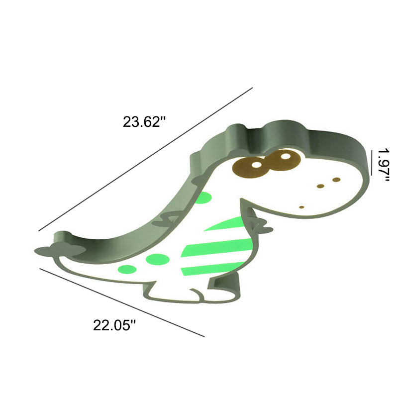 DinoBright LED Deckenleuchte | Kreatives Dinosaurier-Design | Kinderzimmerlampe | Warm- & Weißlicht | Dimmbar