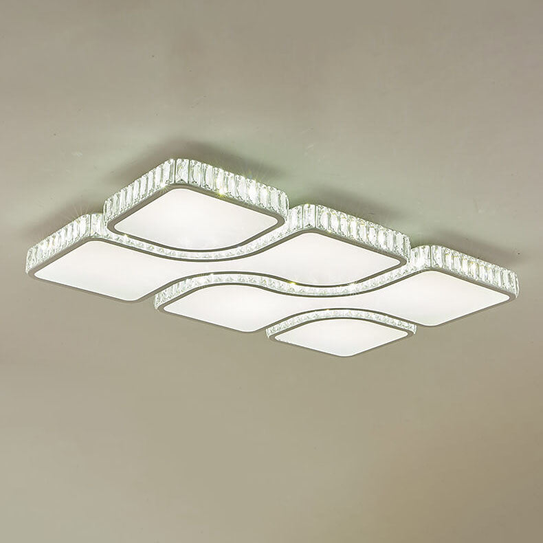 GloriaForma LED Deckenleuchte | Modernes Luxusdesign | Gold | Rechteckig & Quadratisch | Dimmbar