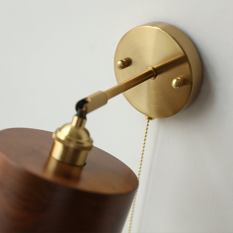 Aurano Wood & Copper Wandleuchte | Skandinavisches Design | Minimalistisch & Vielseitig