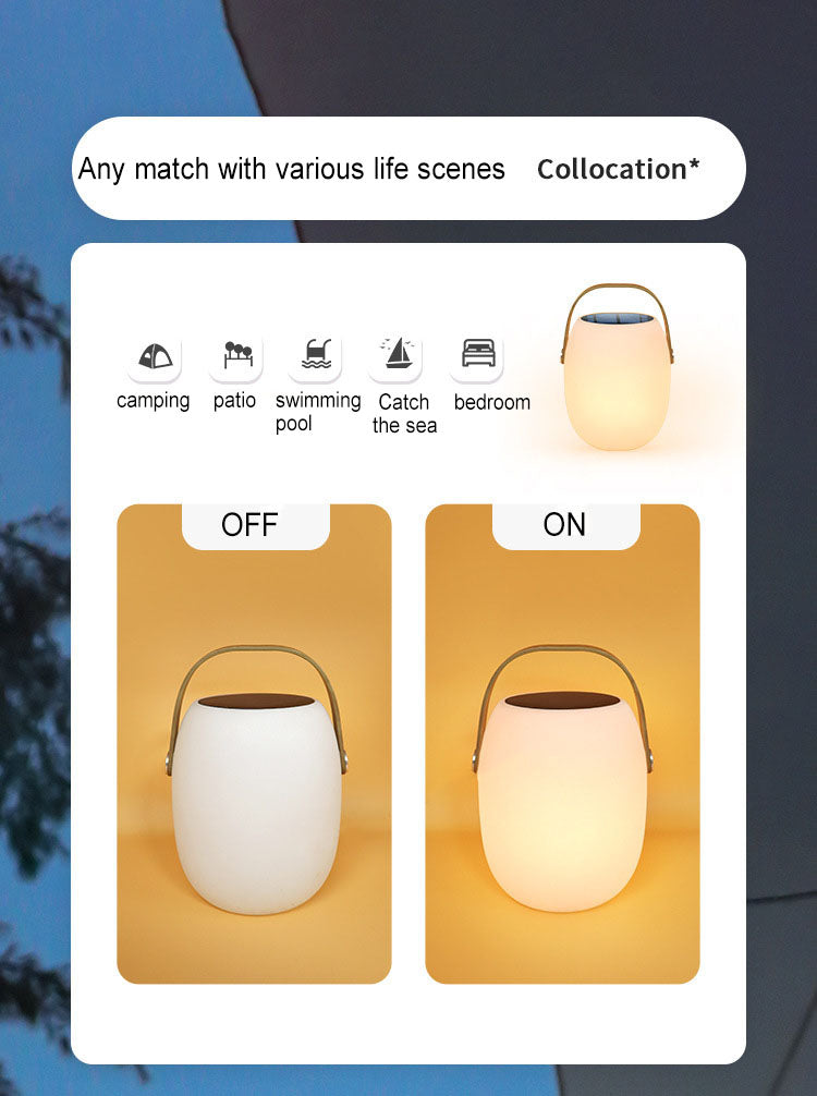 SunBasket Tragbare Solar LED Laterne | Wasserdichte Outdoor-Deko | Solarlicht für Garten & Terrasse
