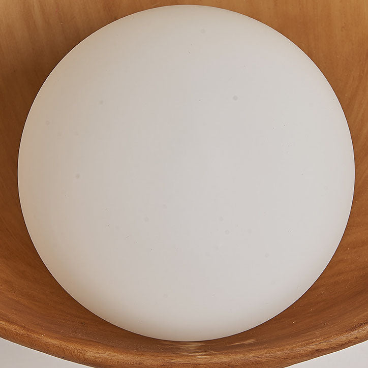 LumoSculpt Moderne Minimalistische Wandlampe | Runde Eisen & Harz | 1-Lichthalter | Wanddeko für Zuhause