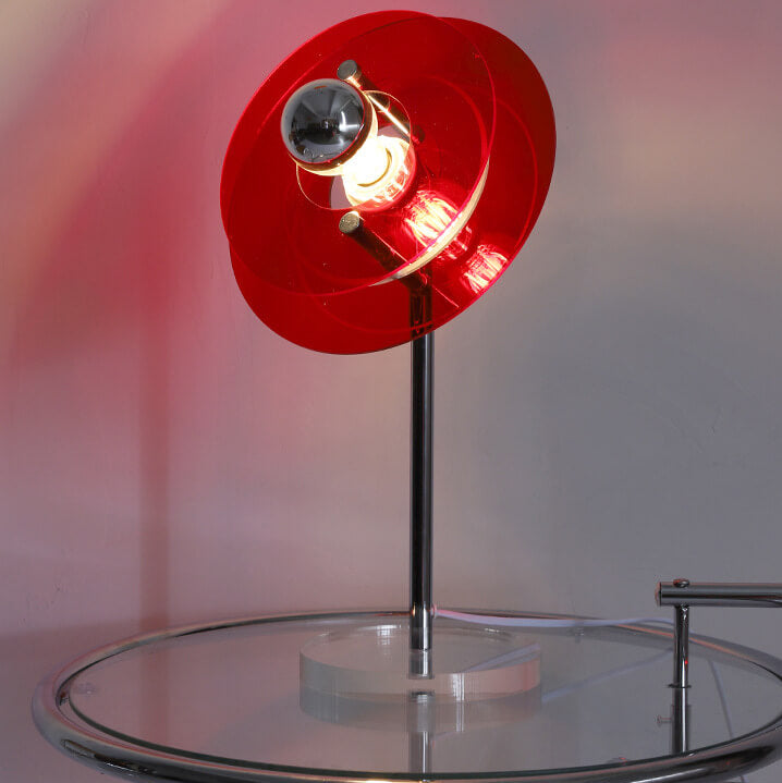 AstroVibe Moderne Acryl Tischlampe | Space-Saucer Design | Einzigartig | Stimmungsvolles Licht | Deko für Zuhause