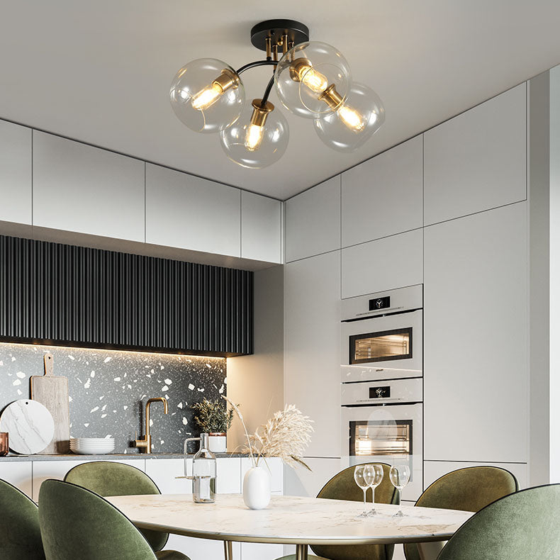 AstraLuxe Glas-Deckenleuchte | Luxus Design | 4/6/8 Lichter | Modern & Elegante Beleuchtung für Ihr Zuhause