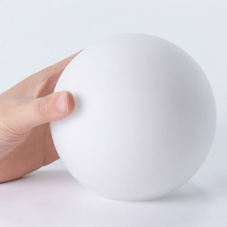 LuxeSphere Scandinavian Tischlampe | Holzsockel | Orb Glas-Design | Perfekt für Schlafzimmer & Wohnzimmer | Stimmungslicht