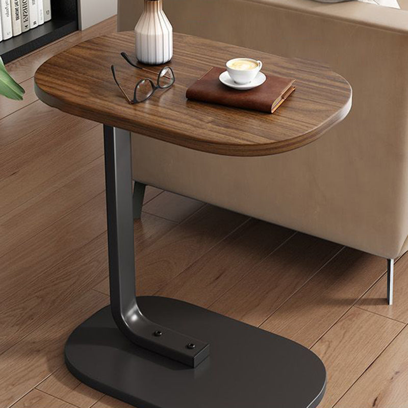 RusticoC Vintage C-Beistelltisch | Holzoptik | C-Form Design | Platzsparend | Perfekt für Wohnzimmer & Schlafzimmer