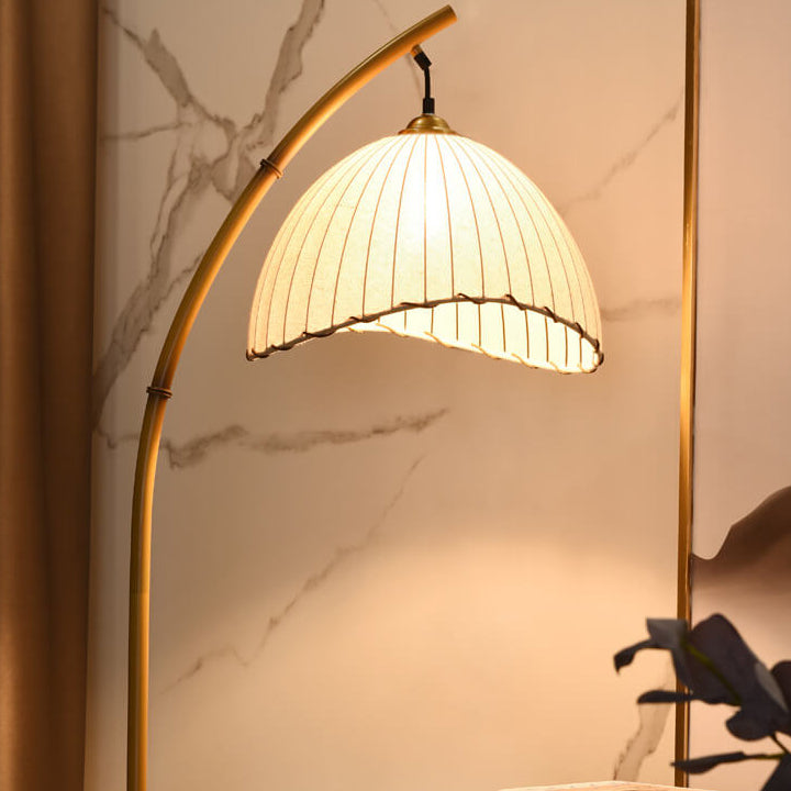 BambooLume Retro Bamboo Pole LED Stehlampe | 1-Licht | Modernes Design | Dimmbare Beleuchtung | Naturdeko für Zuhause