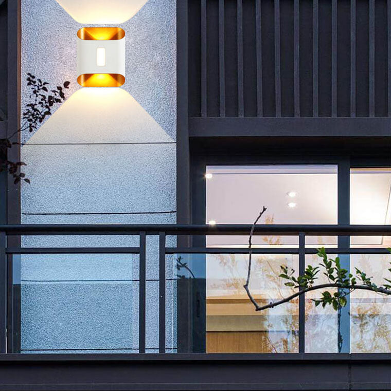 Luxorma ArcLume Außenwandleuchte | Modernes Design | Wasserdicht | Aluminium | LED für Terrassen