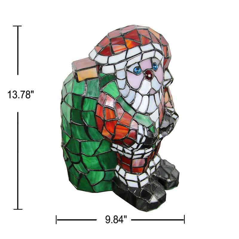 GlasVivo Tiermotive Tischlampe | Buntglas | Kreative Tiffany Deko | LED 1-Flammig