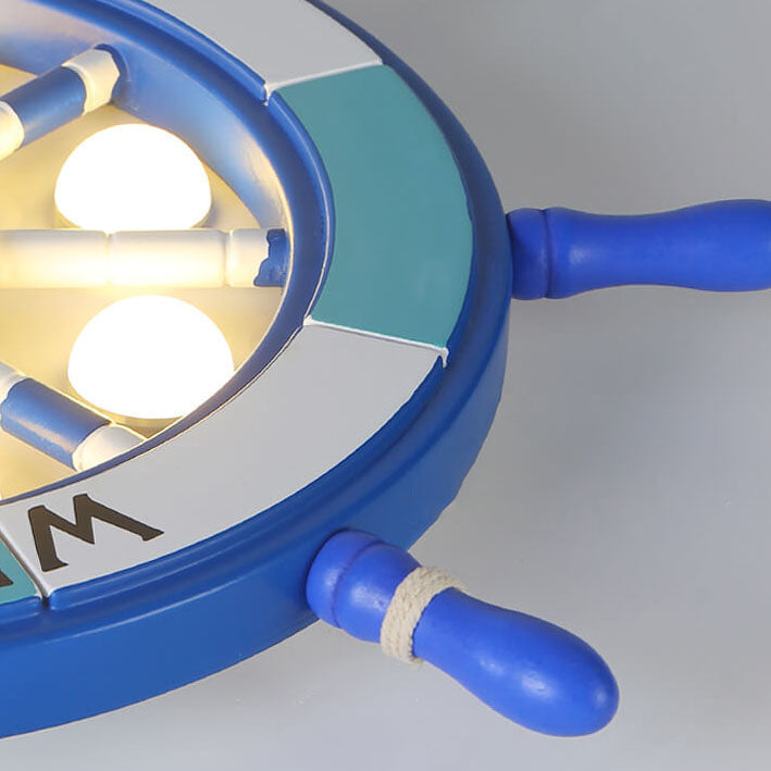 NautiGlow Kinderzimmer LED Deckenlampe | Segelboot-Design | Cartoon-Stil | Stimmungsvolle Beleuchtung