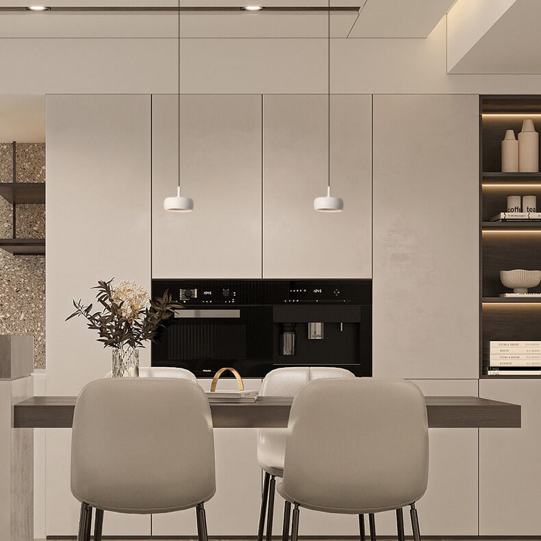 Illuro Nordic Minimalist Pendelleuchte | Aluminium-Kuppel | LED Deckenleuchte | Höhenverstellbar | Für Esszimmer & Büros