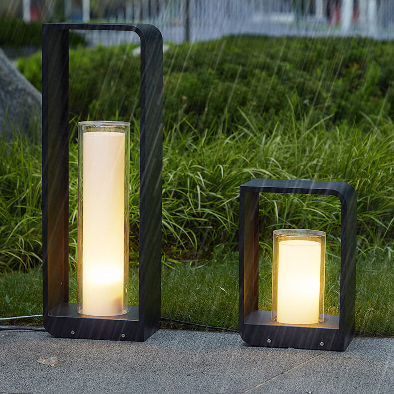 LumiSquare LED Gartenleuchte | Minimalistisches Design | Edelstahlrahmen | Wetterfest | Für Außenbereiche und Terrassen