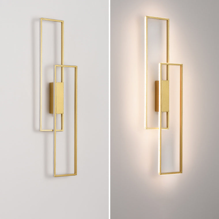 Lineva LED Wandleuchte | Minimalistisches Rechteckdesign | Silikon & Eisen | Wohnraumbeleuchtung