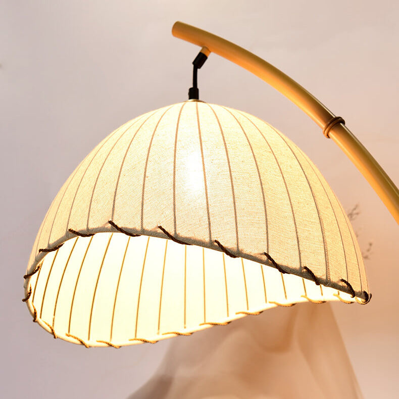 BambooLume Retro Bamboo Pole LED Stehlampe | 1-Licht | Modernes Design | Dimmbare Beleuchtung | Naturdeko für Zuhause