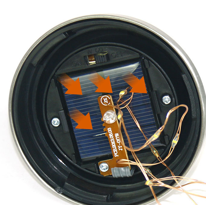 Lumevora Solar Gartenleuchte | Farbige LED Rundkopf-Lampe | Solarbetrieben | Landschaftslicht für Rasen & Wege