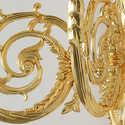 LustraCandle Wandleuchte | Europäisches Luxus-Design aus Zinklegierung | 2-flammig | Mit Stoffschirmen oder Ohne | Für Wohnräume & Flure